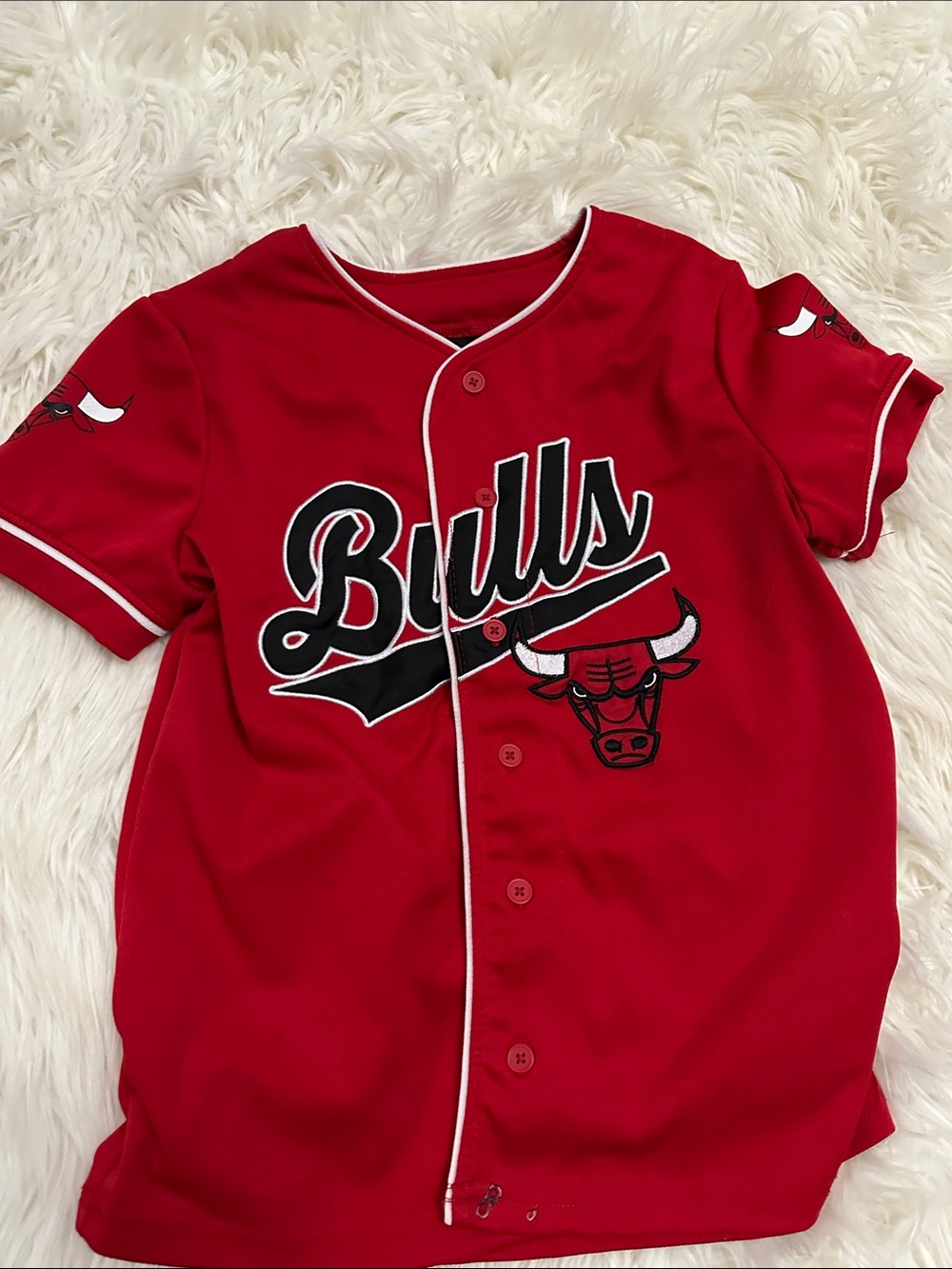 Kids Red Baseball Jersey